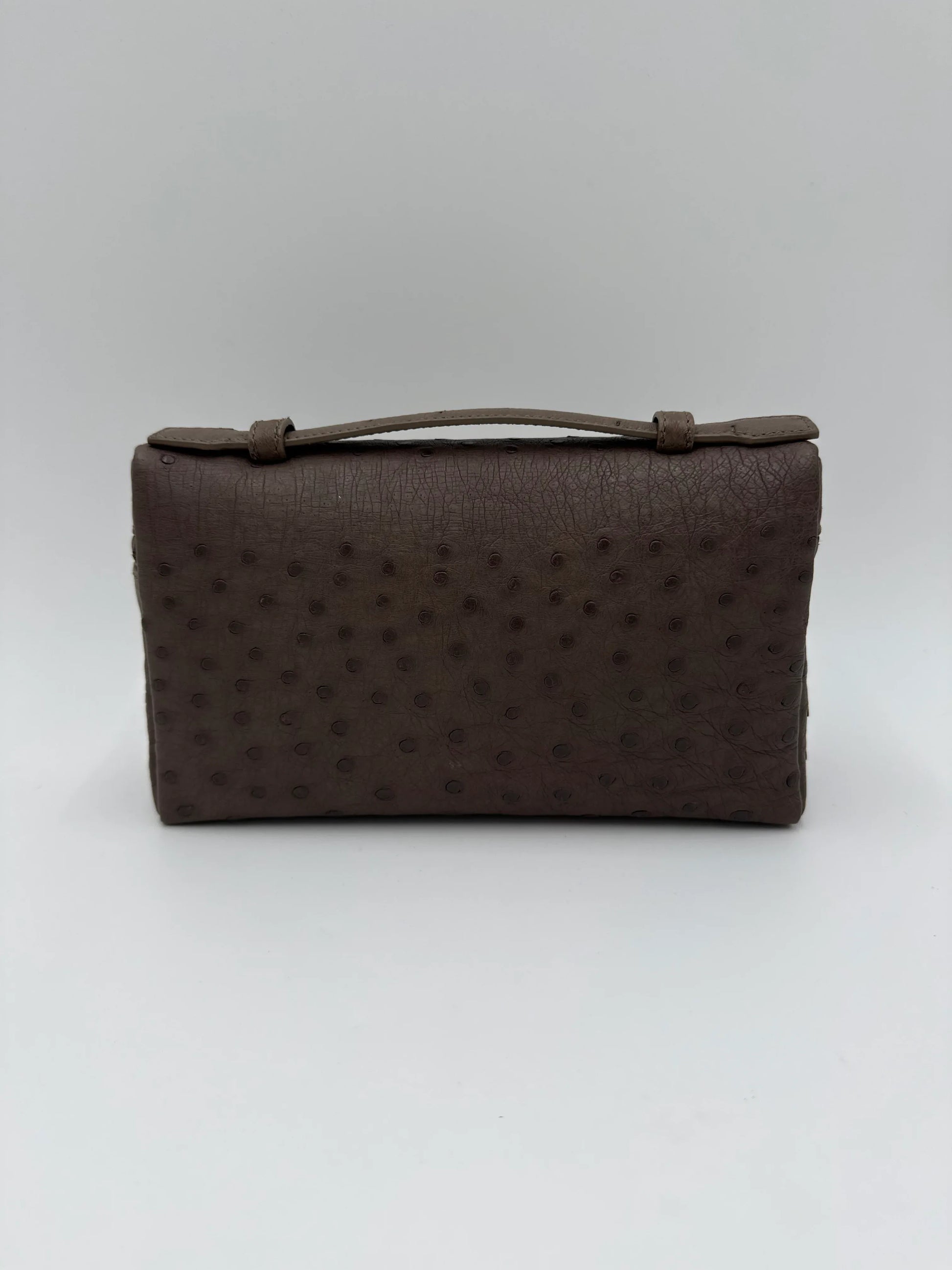 Loro-Piana-Borsa-Extra-Pocket-L19-Pelle-di-Struzzo-Taupe-70314482958660 - Pally Vintage Closet