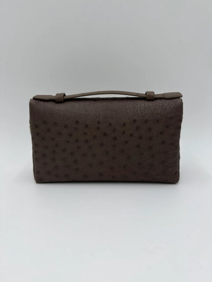 Loro-Piana-Borsa-Extra-Pocket-L19-Pelle-di-Struzzo-Taupe-70314482958660 - Pally Vintage Closet