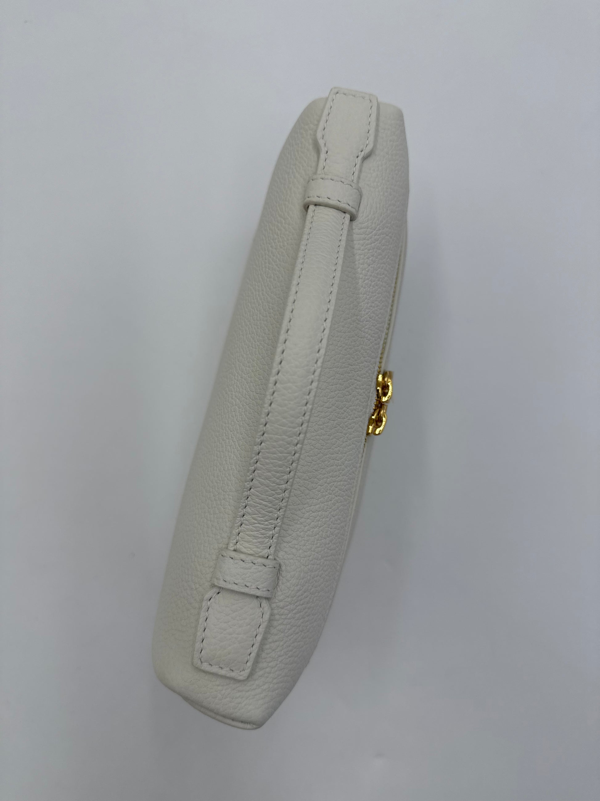 Loro Piana Borsa Extra Pocket L19 Pelle di Vitello Martellata Bianca - Pally Vintage Closet