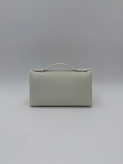 Loro Piana Borsa Extra Pocket L19 Pelle di Vitello Martellata Bianca - Pally Vintage Closet