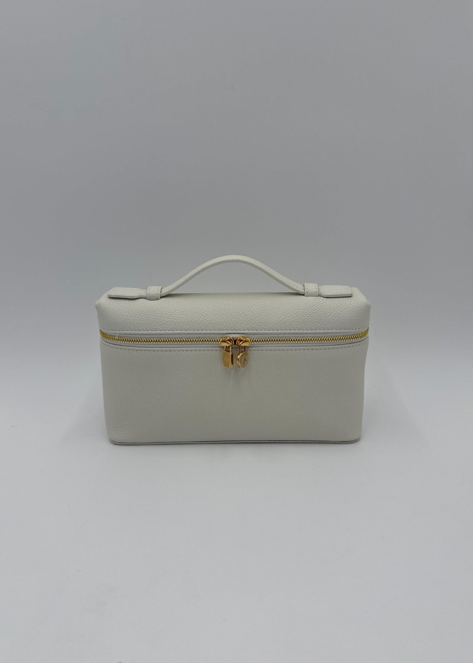 Loro Piana Borsa Extra Pocket L19 Pelle di Vitello Martellata Bianca - Pally Vintage Closet