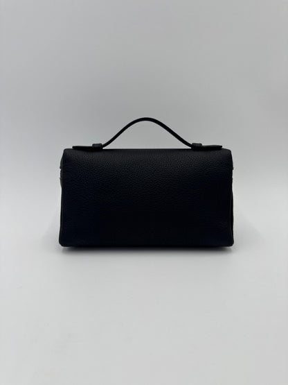 Loro Piana Borsa Extra Pocket L19 Pelle di Vitello Martellata Blu Navy - Pally Vintage Closet