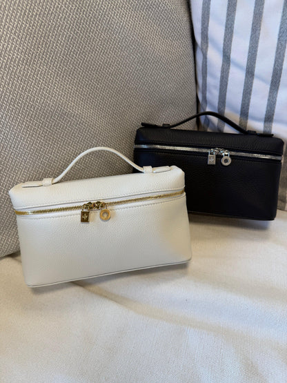 Loro Piana Borsa Extra Pocket L19 Pelle di Vitello Martellata Bianca - Pally Vintage Closet