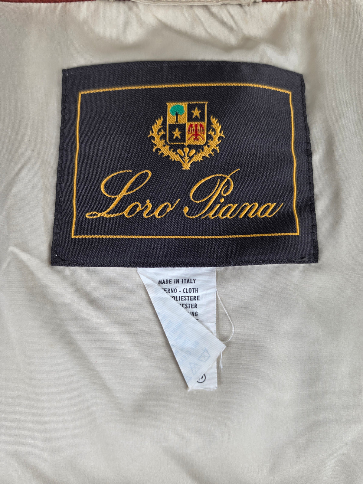 Loro Piana Piumino Vintage con Maniche Staccabili Avorio - Pally Vintage Closet