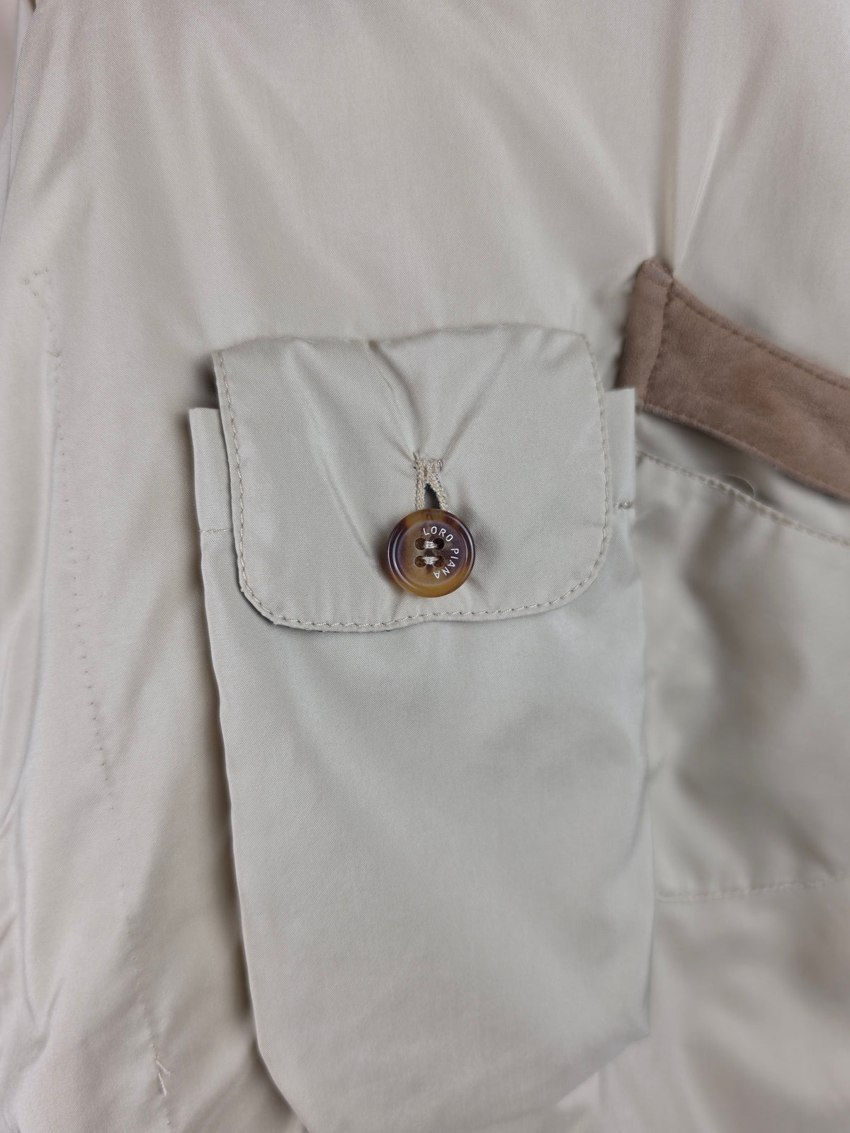 Loro Piana Piumino Vintage con Maniche Staccabili Avorio - Pally Vintage Closet