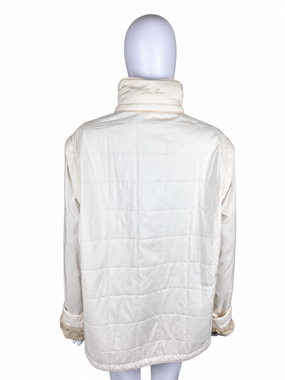 Loro Piana Piumino Vintage con Maniche Staccabili Avorio - Pally Vintage Closet