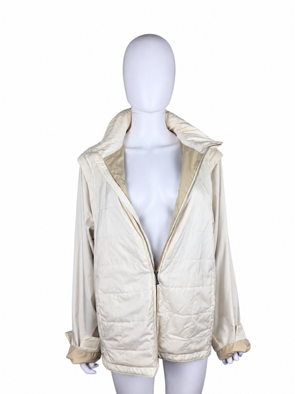Loro Piana Piumino Vintage con Maniche Staccabili Avorio - Pally Vintage Closet