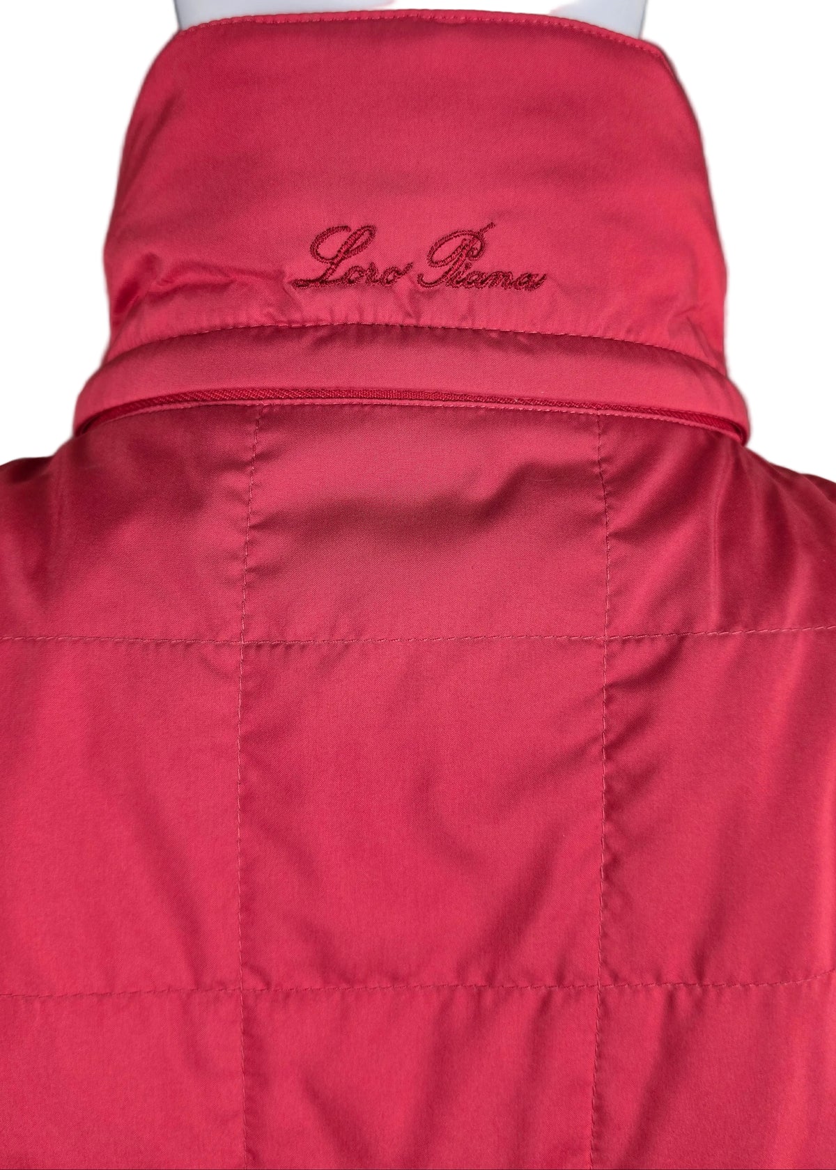 Loro Piana Piumino Vintage con Maniche Staccabili Rossa - Pally Vintage Closet