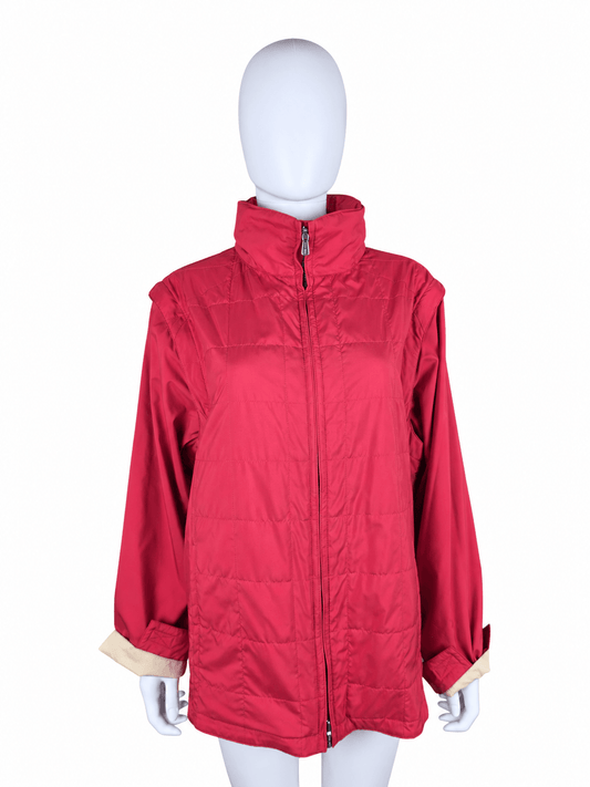 Loro Piana Piumino Vintage con Maniche Staccabili Rossa - Pally Vintage Closet