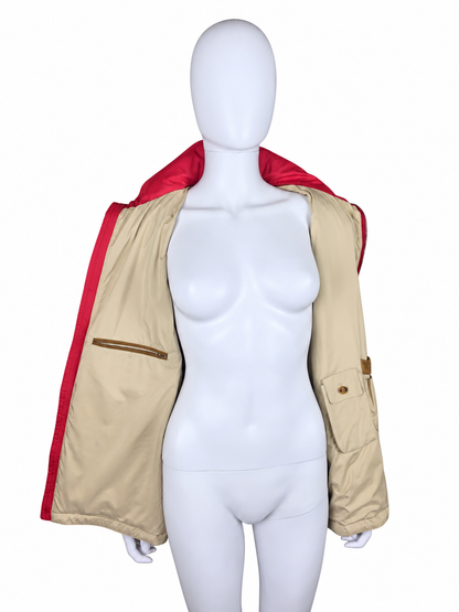 Loro Piana Piumino Vintage con Maniche Staccabili Rossa - Pally Vintage Closet