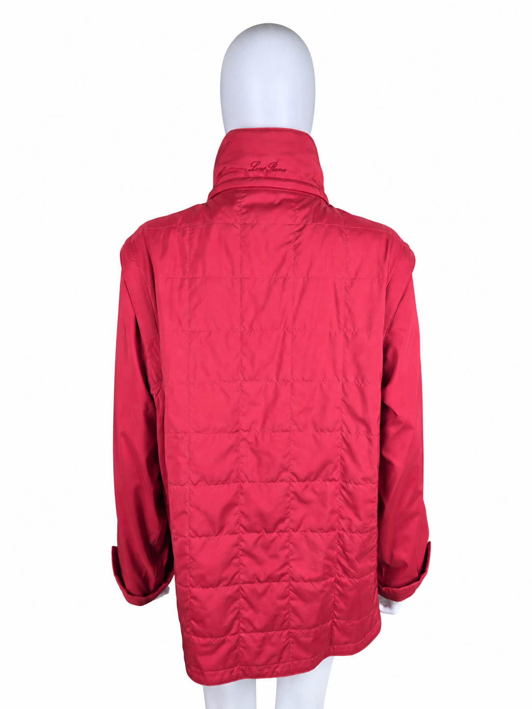 Loro Piana Piumino Vintage con Maniche Staccabili Rossa - Pally Vintage Closet