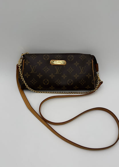 Louis Vuitton Borsa Eva Clutch Monogram Canvas Marrone - Pally Vintage Closet