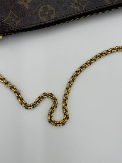 Louis Vuitton Borsa Eva Clutch Monogram Canvas Marrone - Pally Vintage Closet