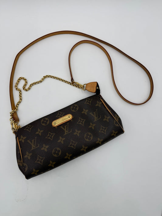 Louis Vuitton Borsa Eva Clutch Monogram Canvas Marrone - Pally Vintage Closet