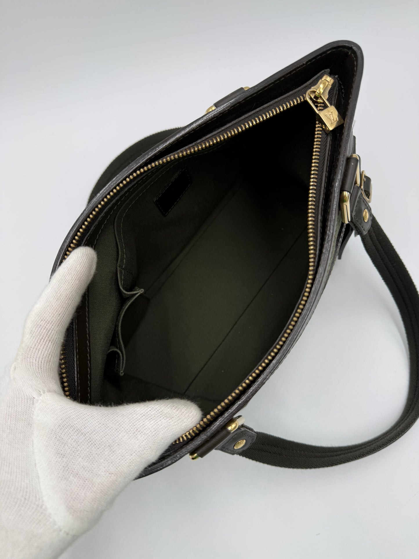 Louis Vuitton Borsa Lucile PM Monogram Mini Lin Kaki - Pally Vintage Closet