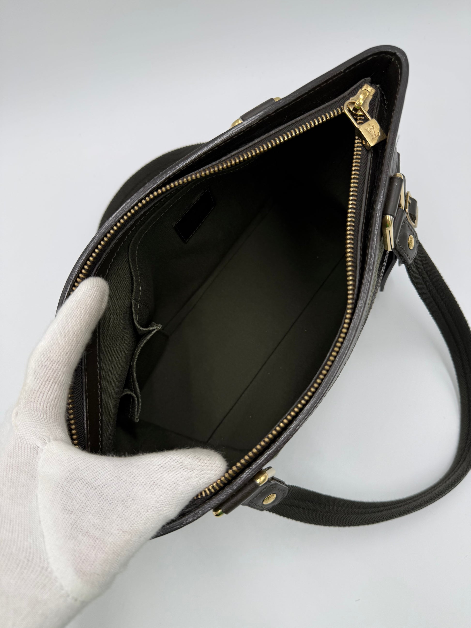 Louis Vuitton Borsa Lucile PM Monogram Mini Lin Kaki - Pally Vintage Closet