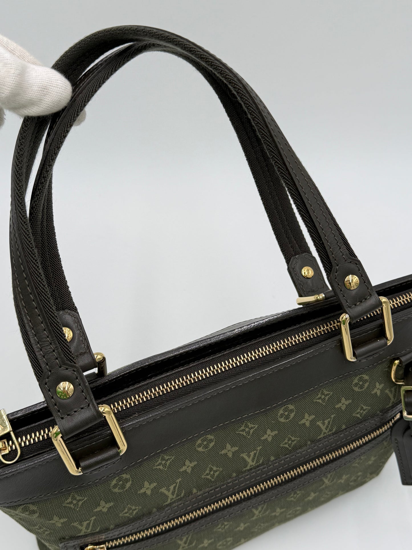 Louis Vuitton Borsa Lucile PM Monogram Mini Lin Kaki - Pally Vintage Closet