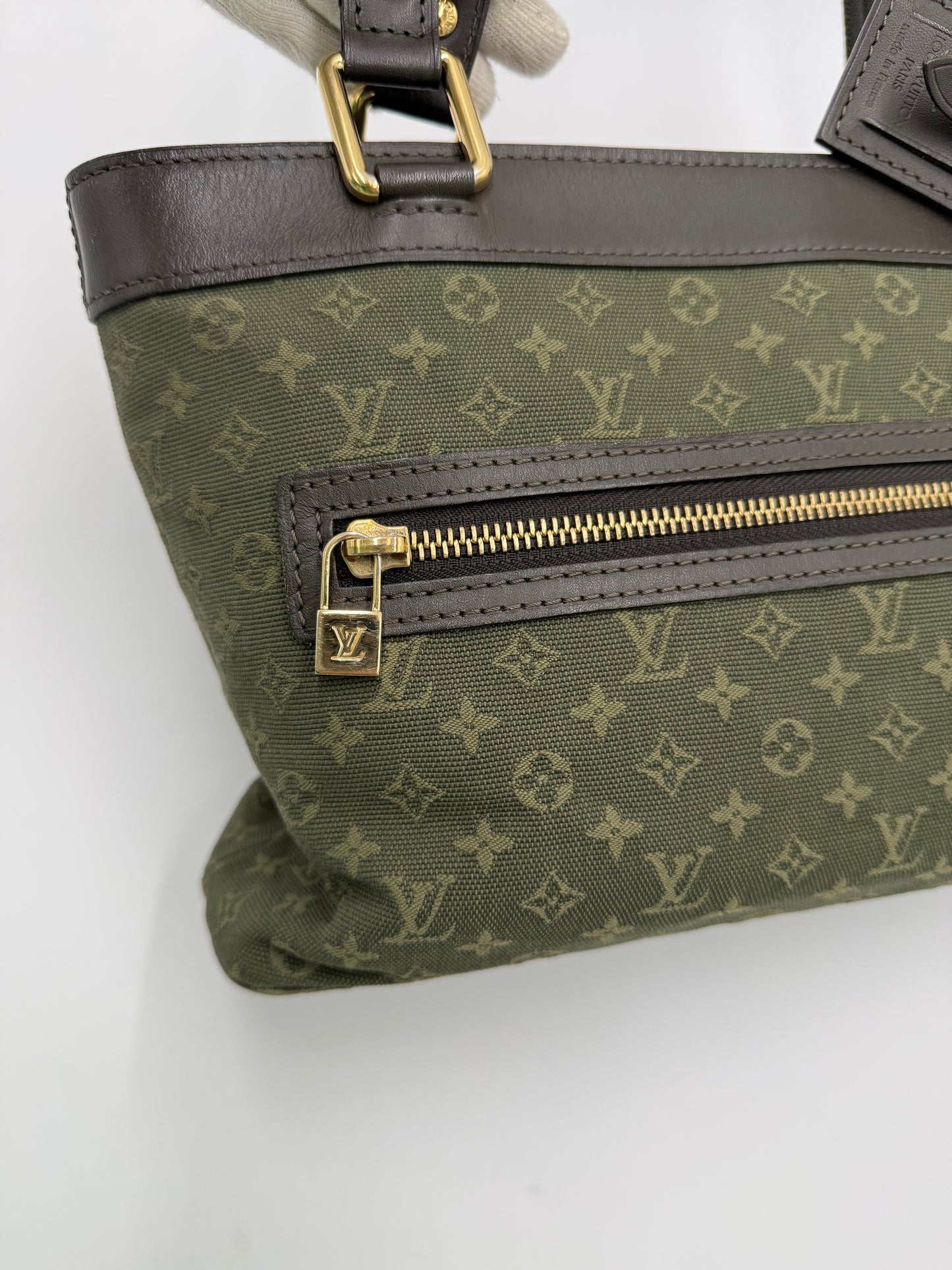 Louis Vuitton Borsa Lucile PM Monogram Mini Lin Kaki - Pally Vintage Closet