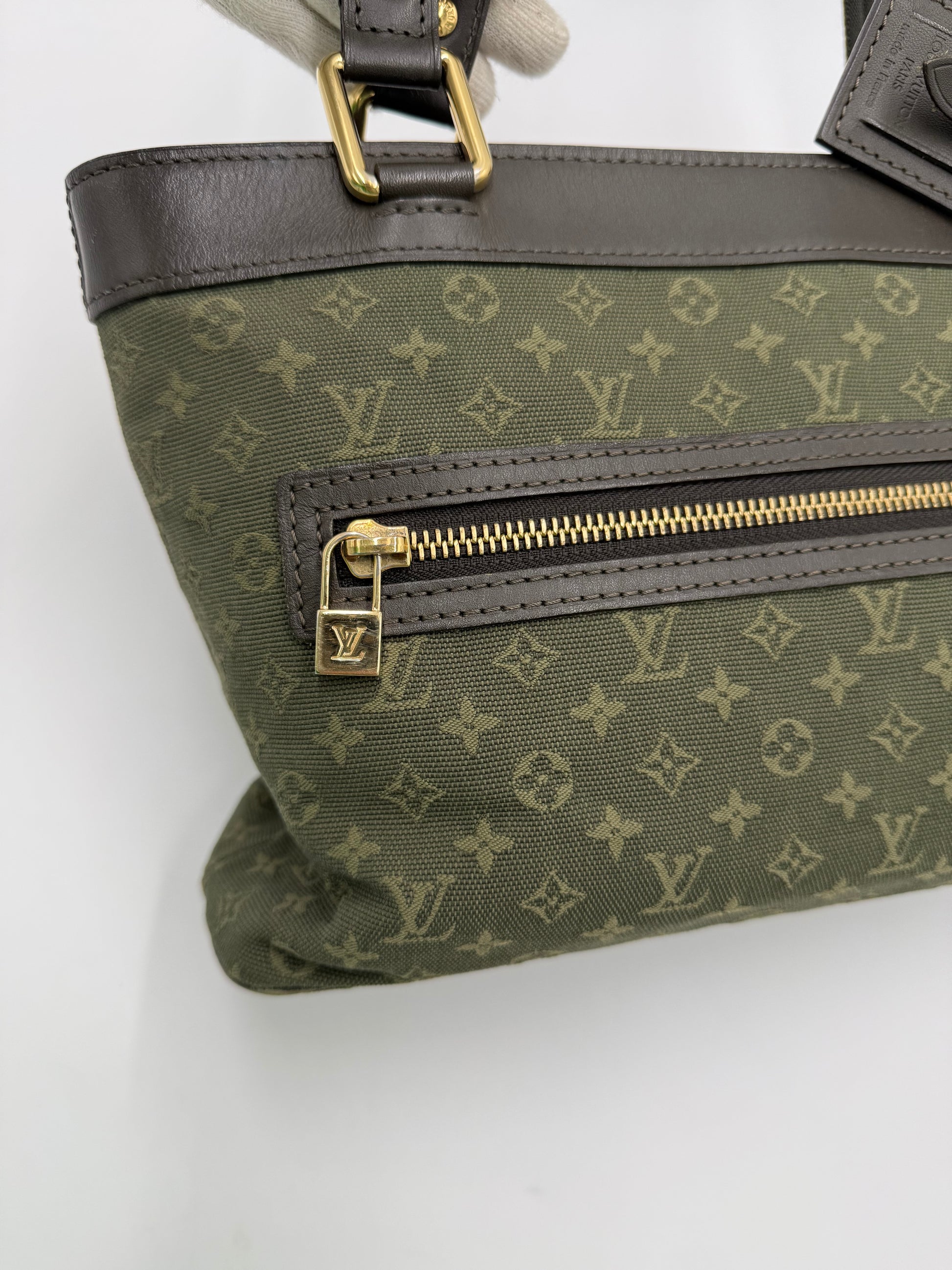 Louis Vuitton Borsa Lucile PM Monogram Mini Lin Kaki - Pally Vintage Closet