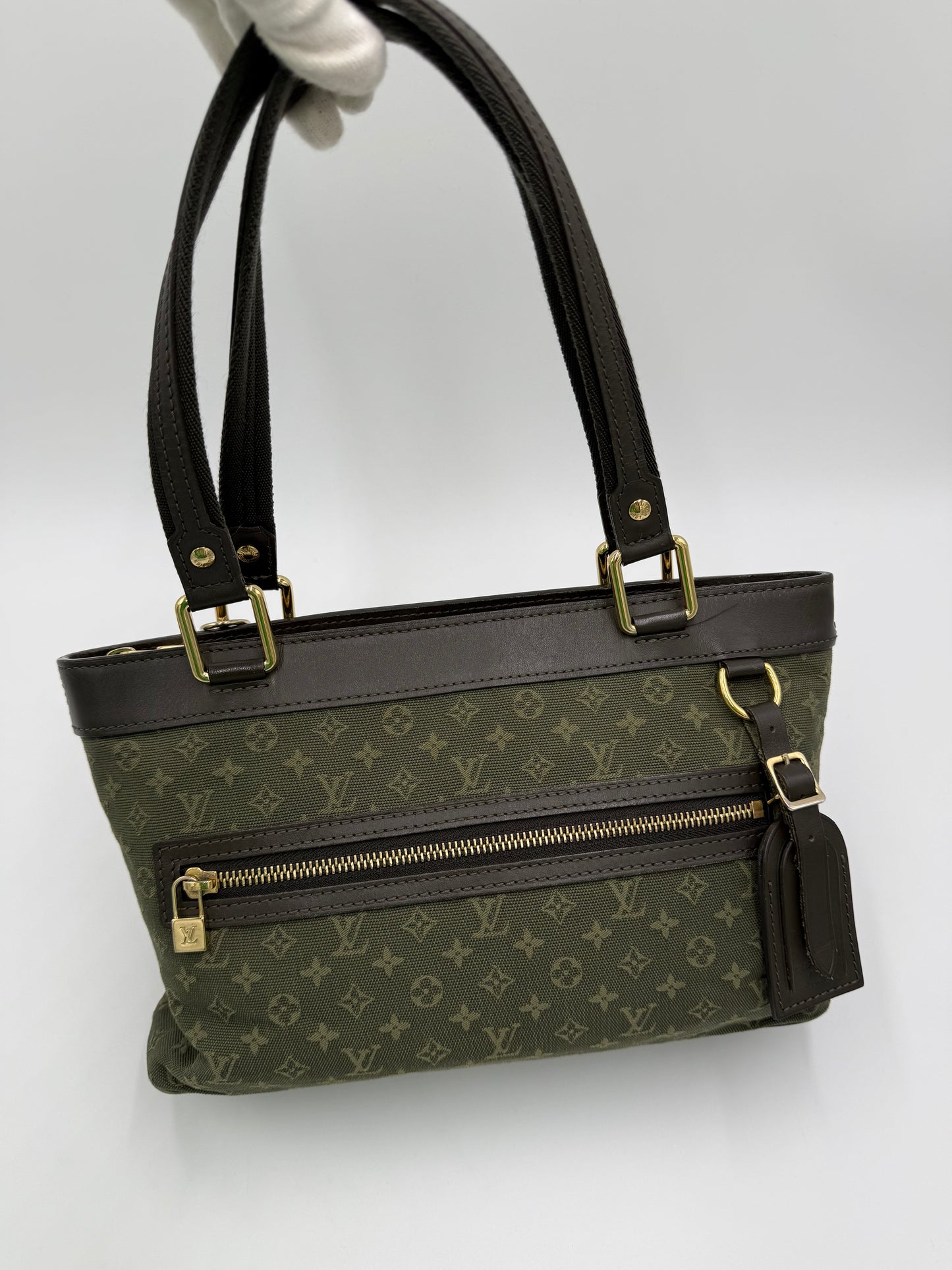 Louis Vuitton Borsa Lucile PM Monogram Mini Lin Kaki - Pally Vintage Closet