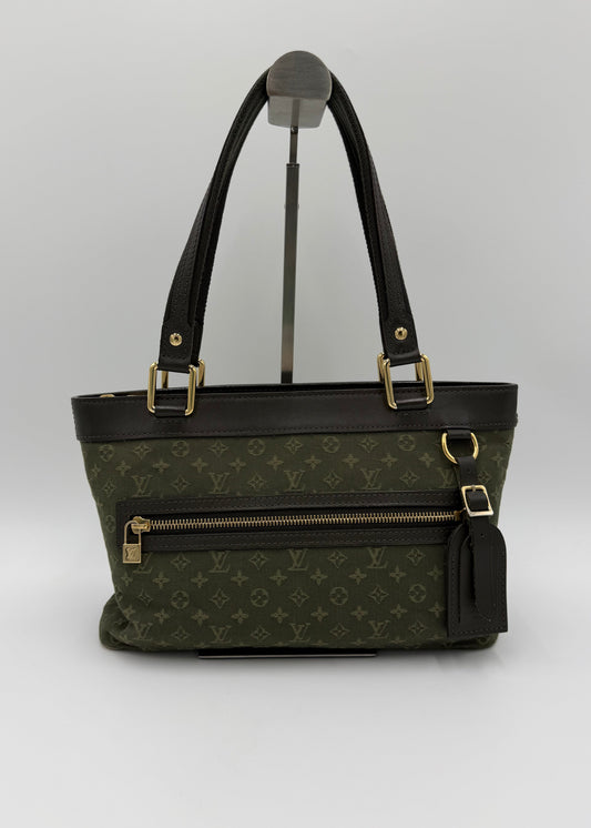 Louis Vuitton Borsa Lucile PM Monogram Mini Lin Kaki - Pally Vintage Closet