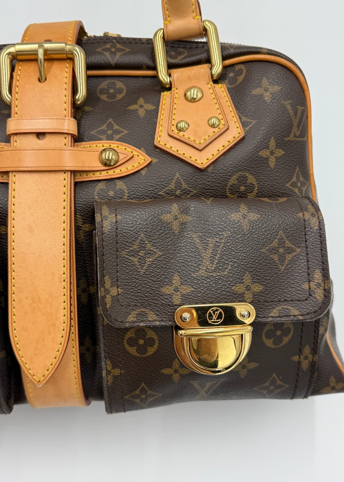 Louis Vuitton Borsa Manhattan GM Marrone