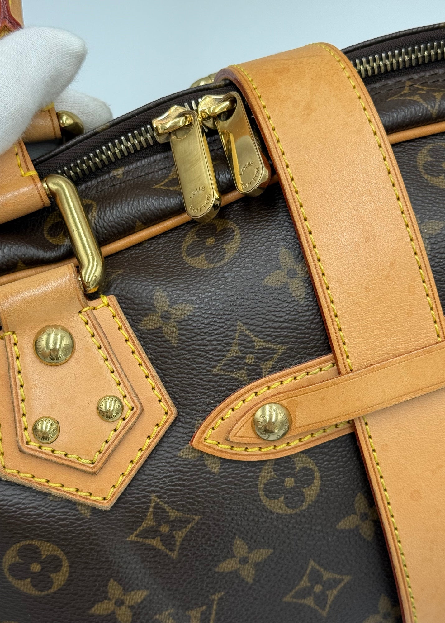 Louis Vuitton Borsa Manhattan GM Marrone