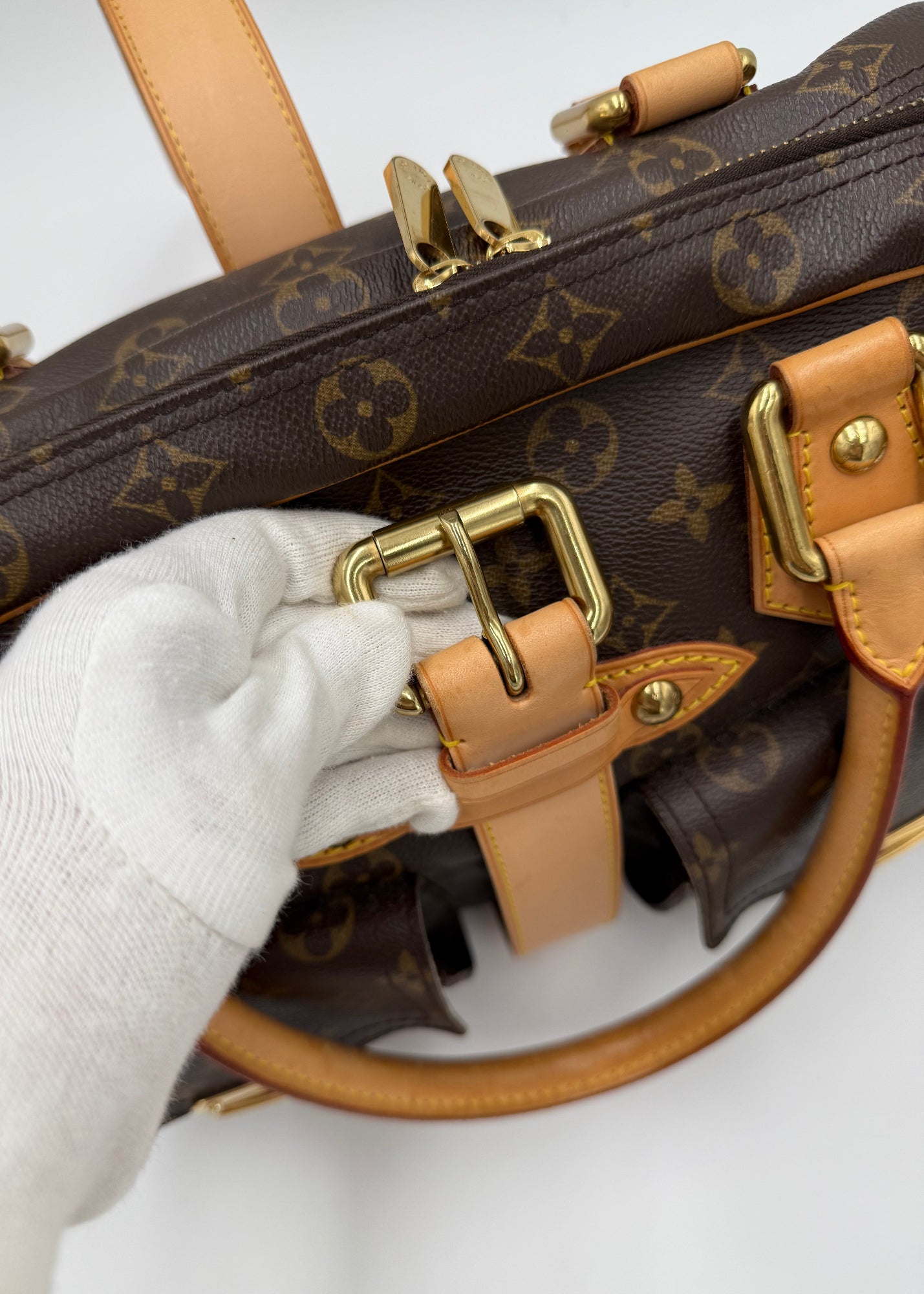 Louis Vuitton Borsa Manhattan GM Marrone