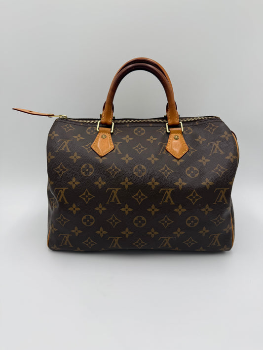 Louis Vuitton Borsa Speedy 30 Monogram Canvas Marrone - Pally Vintage Closet