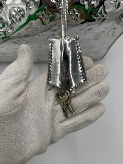 Louis Vuitton Borsa Speedy 35 Limited Edition Monogram Miroir Silver - Pally Vintage Closet