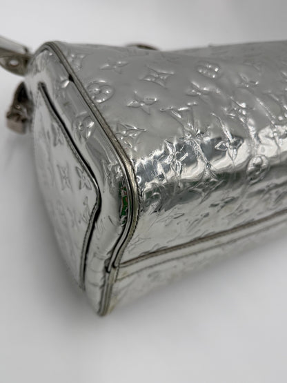 Louis Vuitton Borsa Speedy 35 Limited Edition Monogram Miroir Silver - Pally Vintage Closet