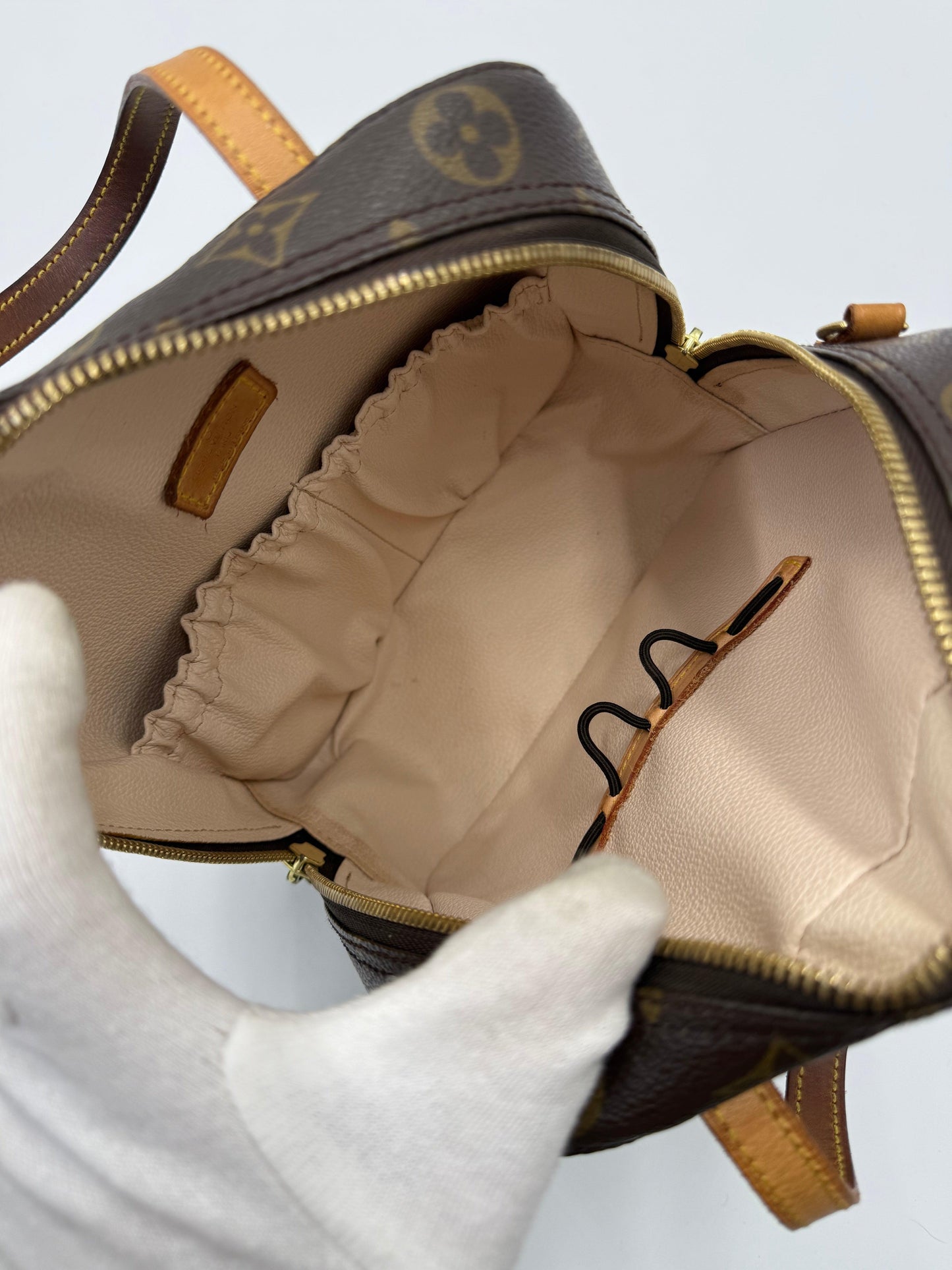 Louis Vuitton Spontini Vintage Monogram Canvas Brown Bag