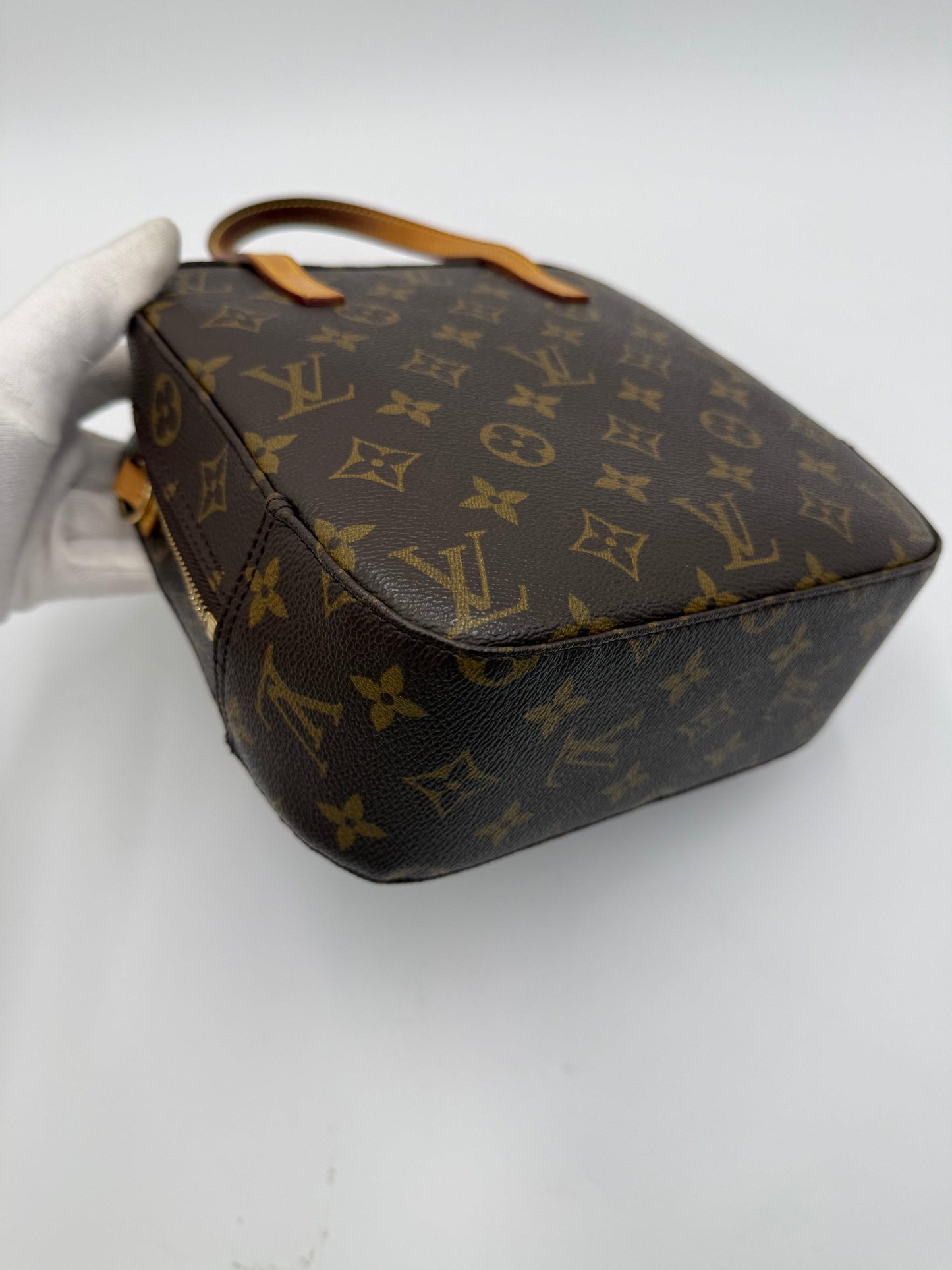 Louis Vuitton Spontini Vintage Monogram Canvas Brown Bag