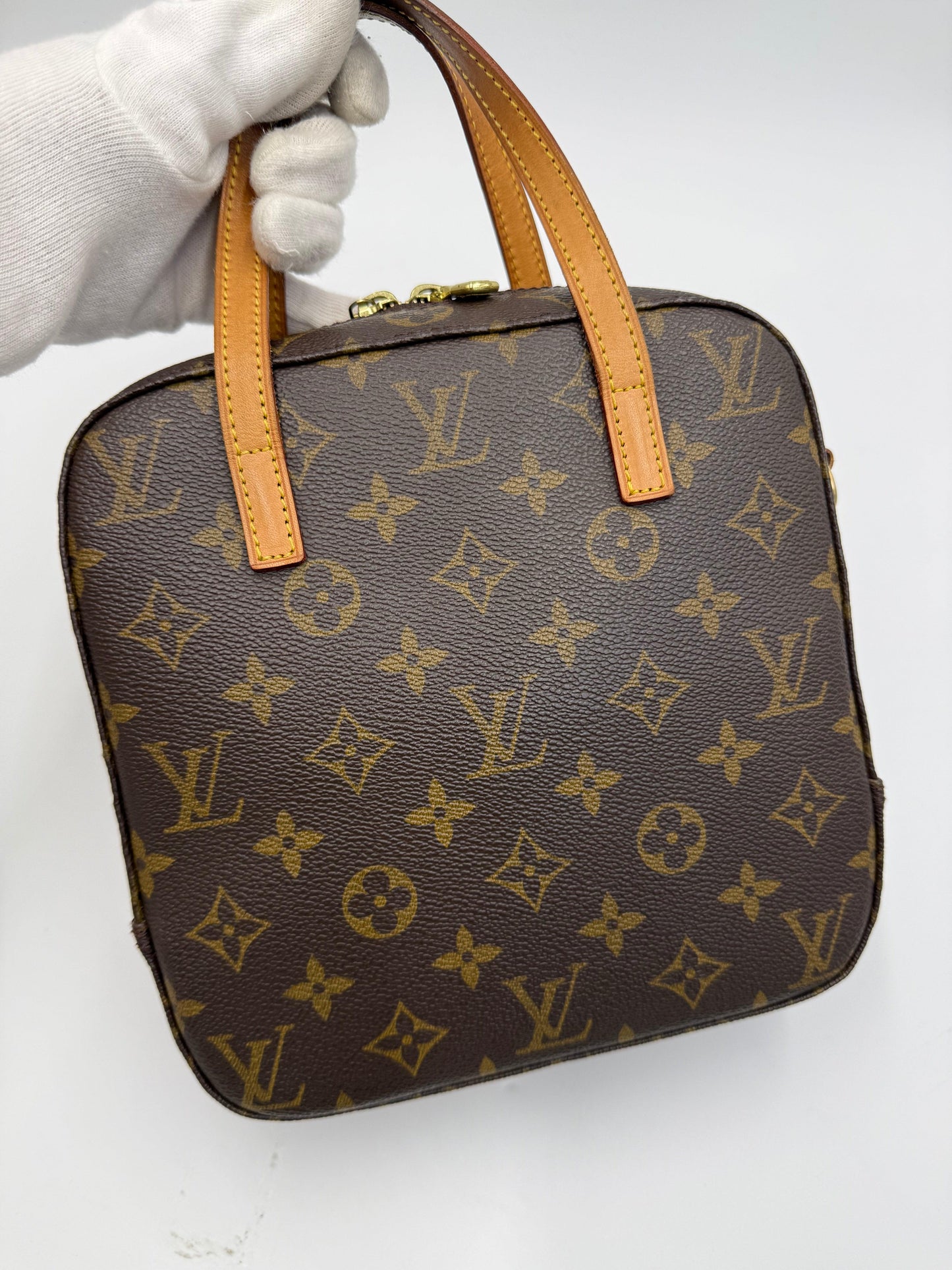 Louis Vuitton Spontini Vintage Monogram Canvas Brown Bag