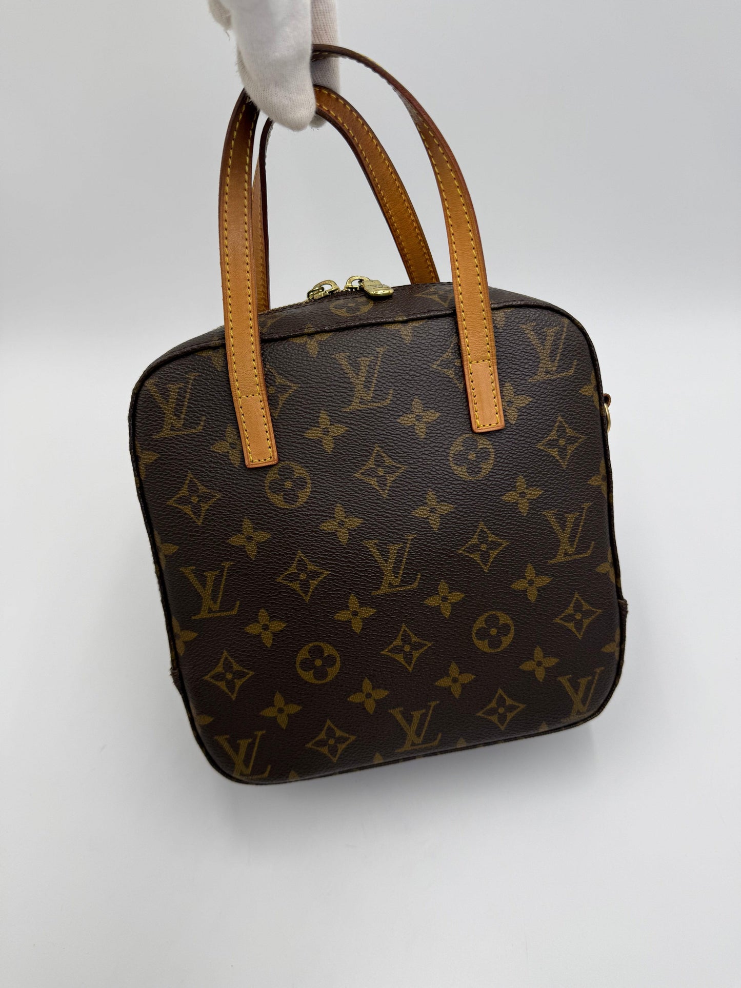 Louis Vuitton Spontini Vintage Monogram Canvas Brown Bag