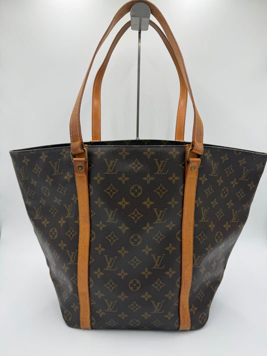 Louis Vuitton Borsa Vintage Shopping Tote Tela Monogram Marrone - Pally Vintage Closet