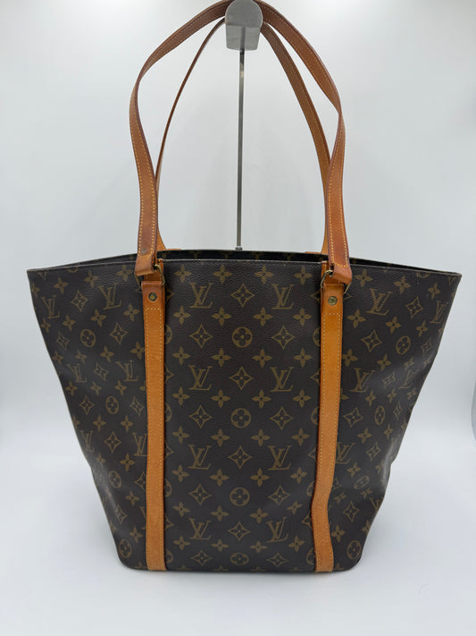 Louis Vuitton Borsa Vintage Shopping Tote Tela Monogram Marrone - Pally Vintage Closet