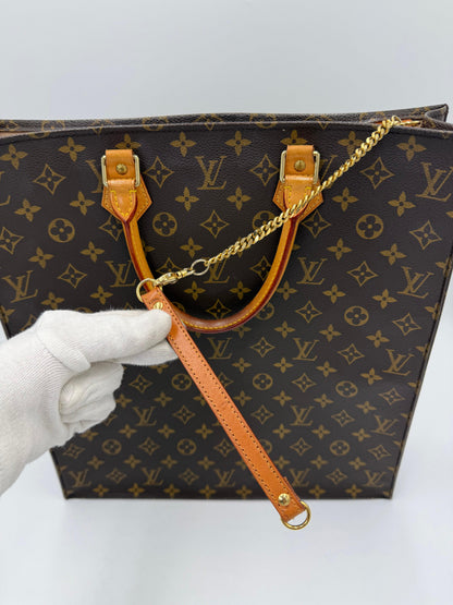 Louis Vuitton Sac Plat Vintage Monogram Brown Handbag
