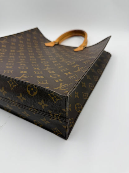 Louis Vuitton Sac Plat Vintage Monogram Brown Handbag