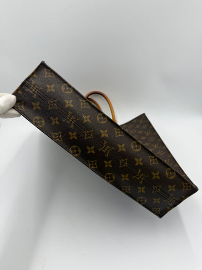 Louis Vuitton Sac Plat Vintage Monogram Brown Handbag