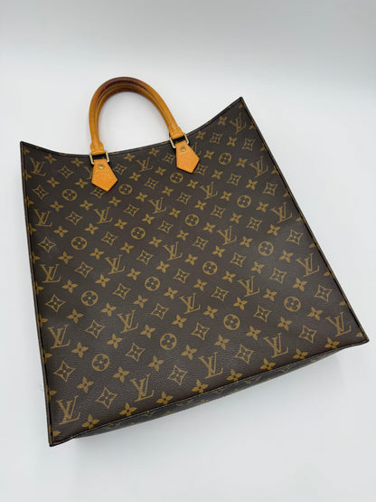Louis Vuitton Sac Plat Vintage Monogram Brown Handbag