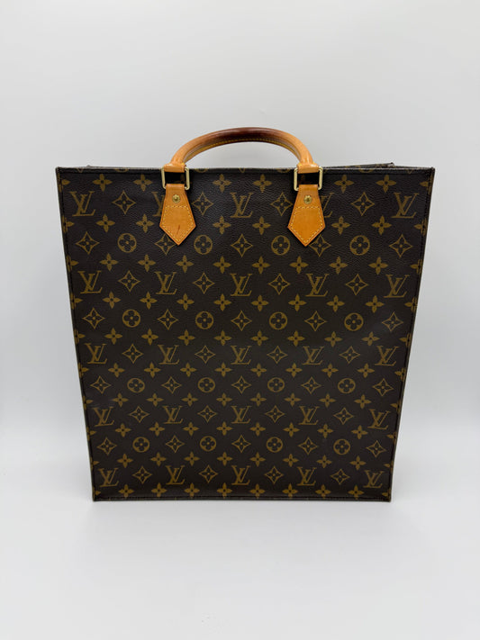 Louis Vuitton Borsa a Mano Sac Plat Vintage Monogram Marrone - Pally Vintage Closet