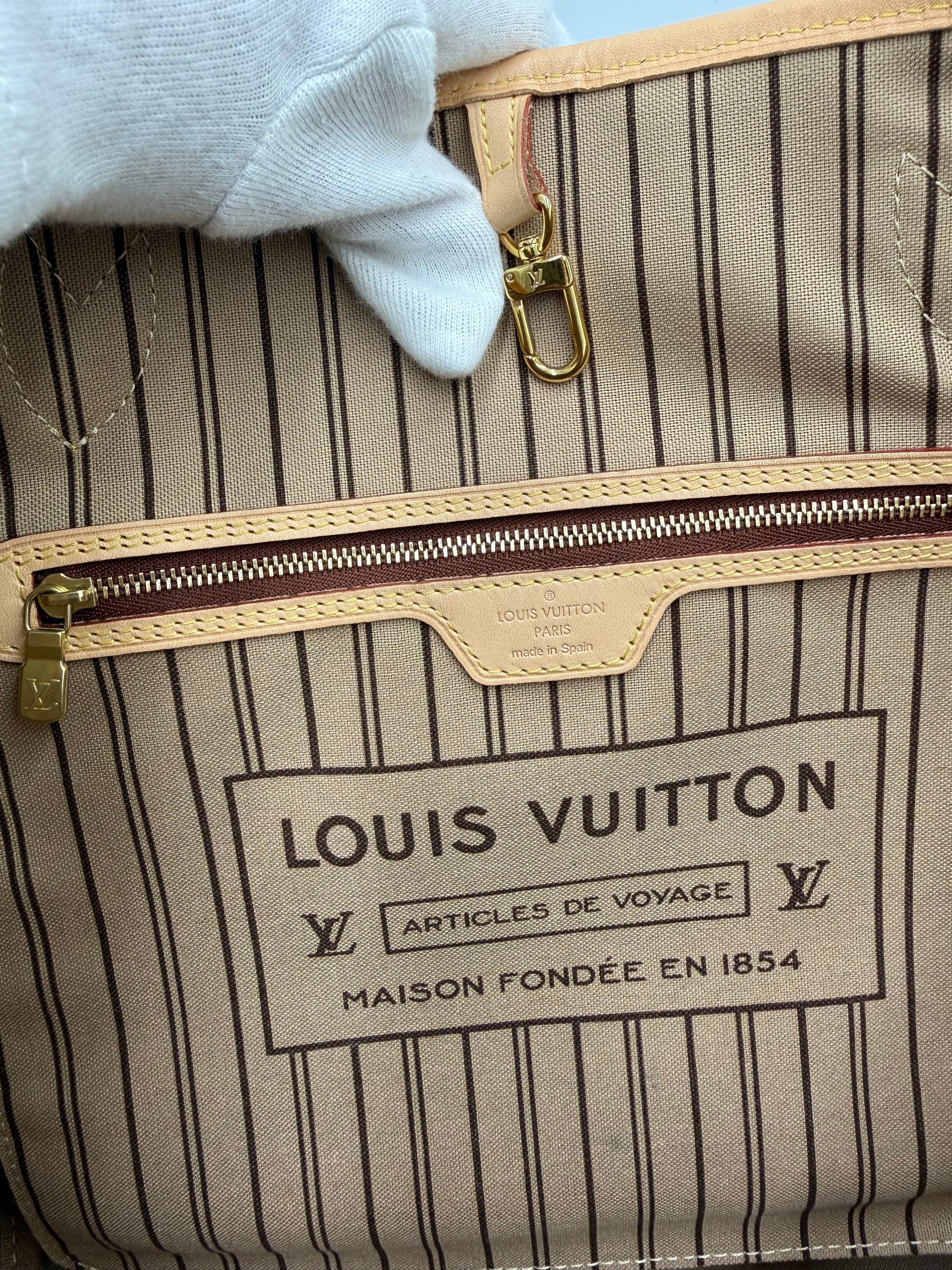 Louis-Vuitton-Borse-Neverfull-MM-Tela-Monogram-Marrone-70314538533188 - Pally Vintage Closet