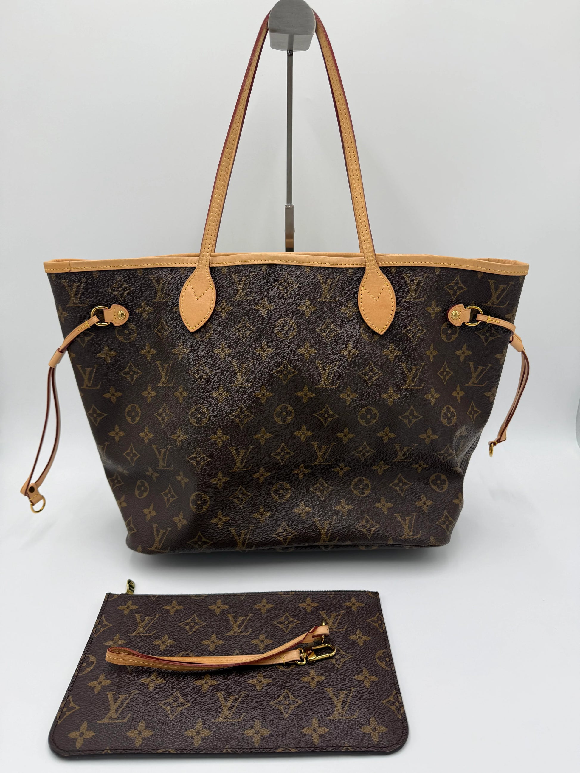 Louis-Vuitton-Borse-Neverfull-MM-Tela-Monogram-Marrone-70314539188548 - Pally Vintage Closet