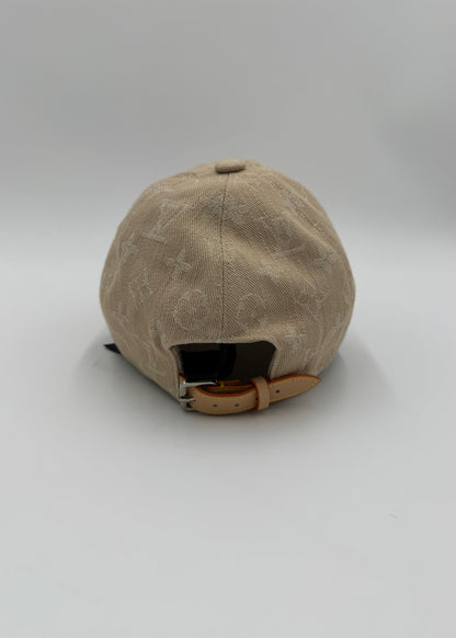 Louis Vuitton Cappello Monogram Denim Beige