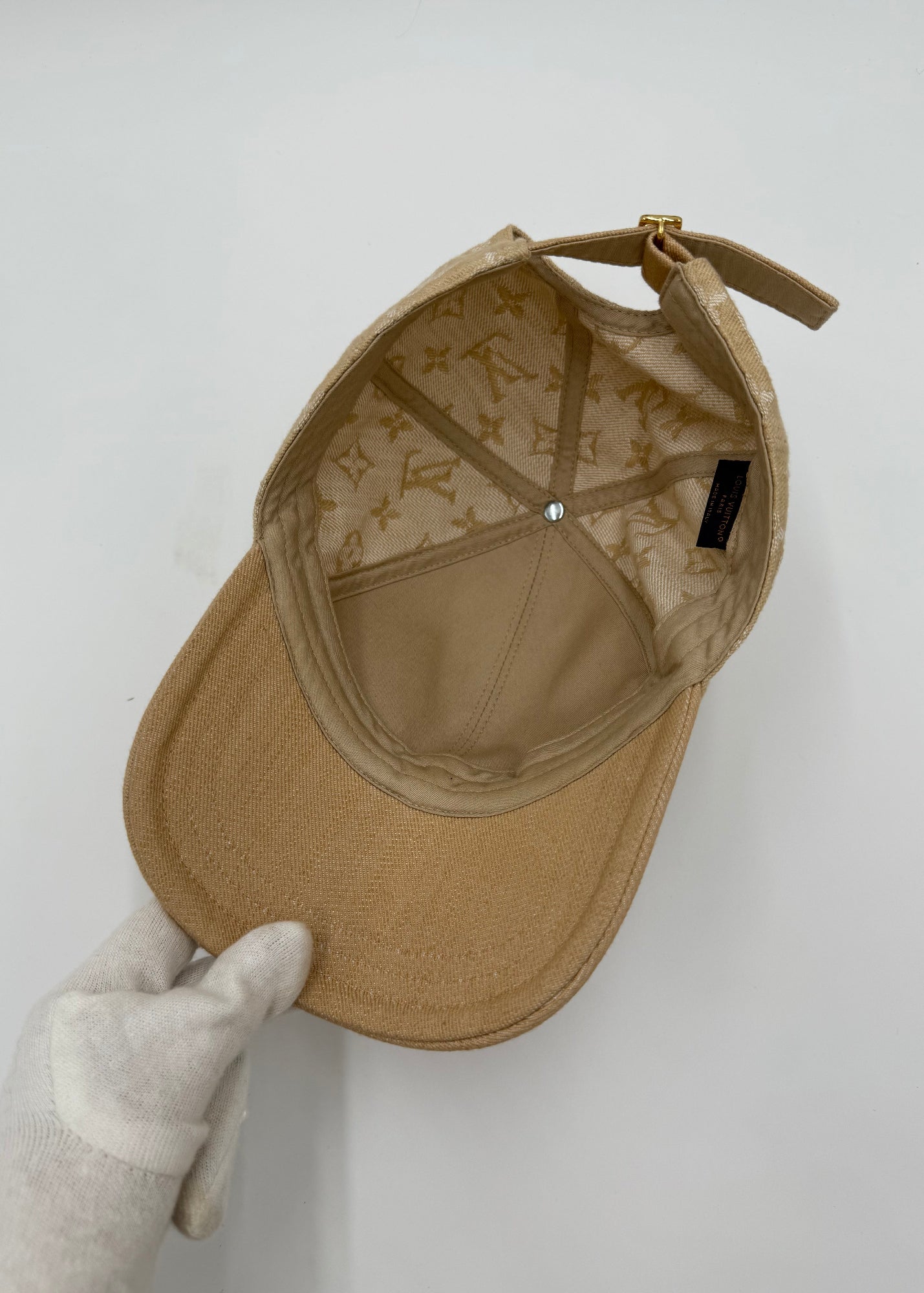 Louis Vuitton Cappello Monogram II Denim Beige