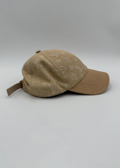 Louis Vuitton Cappello Monogram II Denim Beige