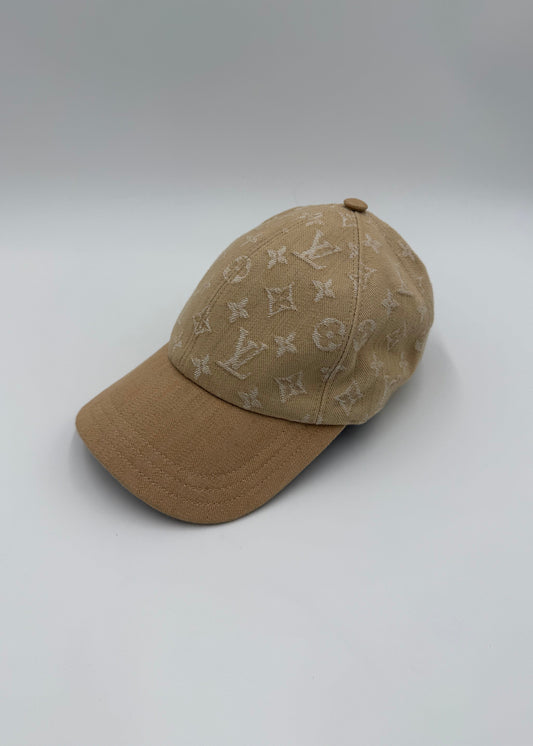 Louis Vuitton Cappello Monogram II Denim Beige