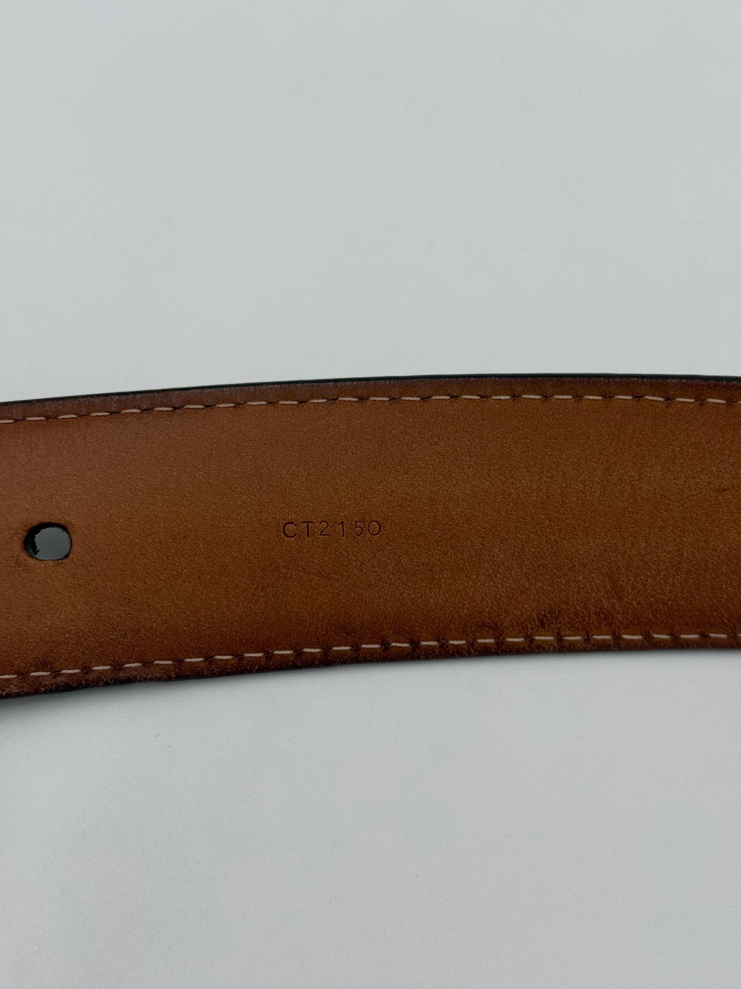 Louis Vuitton Cintura in Tela Damier Ebene Marrone - Pally Vintage Closet