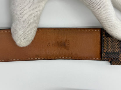 Louis Vuitton Cintura in Tela Damier Ebene Marrone - Pally Vintage Closet